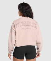 Campus Classics Graphic Sweatshirt Muted Pink