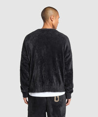 V-Neck Knitted Jumper Black
