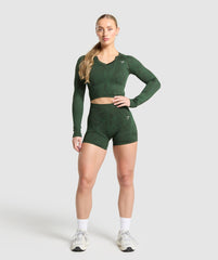 Adapt Camo Seamless Long Sleeve Top Trail Green/Classic Green