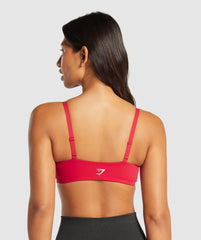 Twist Front Bralette Carmine Red
