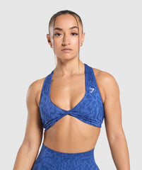 Adapt Safari Seamless Bralette Wave Blue/Iris Blue