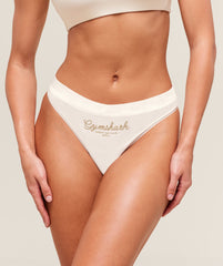 Script Lifestyle Club Graphic Thong Soft White