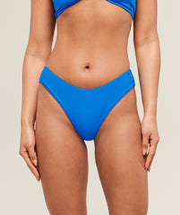 Dipped Front Bikini Bottom Barbell Blue