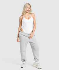 Strappy All in One Bodysuit White