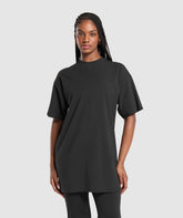 Oversized T-Shirt Dress Black