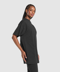 Oversized T-Shirt Dress Black