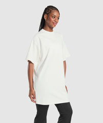 Oversized T-Shirt Dress Soft White
