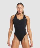 Lift Seamless Bodysuit Black/Black Marl