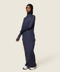 GS x Leana Deeb Abaya Midnight Blue
