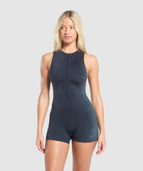 Caged Seamless All In One Blue