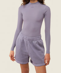 everywear Long Sleeve Active Bodysuit Fog Purple