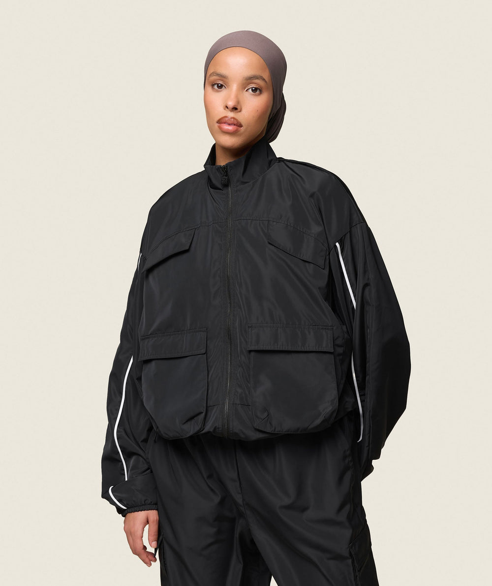 GS x Leana Deeb Woven Jacket Black