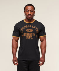 XXL Strength Dept Ringer T-Shirt Black