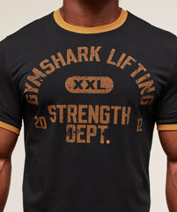 XXL Strength Dept Ringer T-Shirt Black