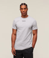 Premium Ribbed T-Shirt Light Grey Core Marl
