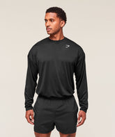 Arrival Oversized Long Sleeve T-Shirt Black