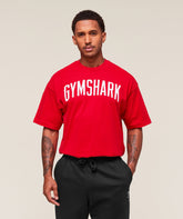 Worn Graphic T-Shirt Athletic Red