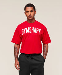 Worn Graphic T-Shirt Athletic Red