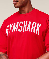 Worn Graphic T-Shirt Athletic Red