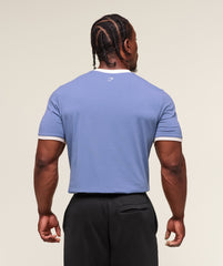 XXL Strength Dept Ringer T-Shirt Worn Blue