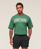 Worn Graphic T-Shirt Lift Green