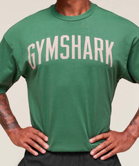 Worn Graphic T-Shirt Lift Green