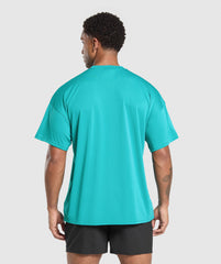 Oversized Performance T-Shirt Jewel Teal