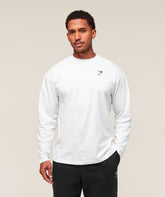Essential Oversized Long Sleeve T-Shirt White