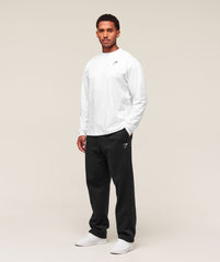 Essential Oversized Long Sleeve T-Shirt White