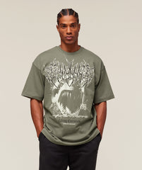 Carlos Belcast x Rest Day Essential T-Shirt Base Green