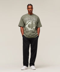 Carlos Belcast x Rest Day Essential T-Shirt Base Green