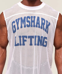Mesh Oversized Tank White