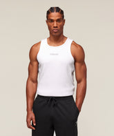 Premium Ribbed Tank White