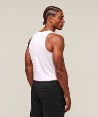Premium Ribbed Tank White