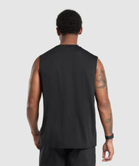 Oversized Performance Tank Black