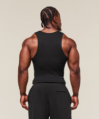 Ribbed Tank 1PK Black