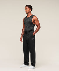 Geo Seamless Tank Black/Charcoal Grey