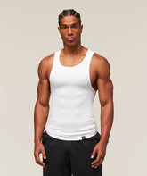 Ribbed Tank 1PK White