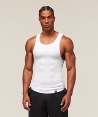 Ribbed Tank 1PK White
