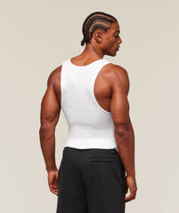 Ribbed Tank 1PK White