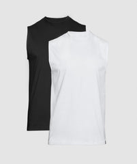 Everyday Tank 2 Pack White/Black