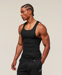 Ribbed Tank 3 Pack Black