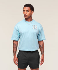 Collegiate Graphic T-shirt Athletic Light Blue