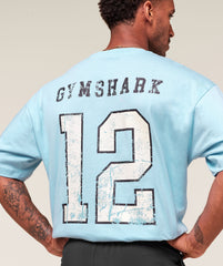 Collegiate Graphic T-shirt Athletic Light Blue