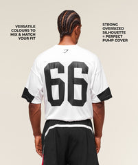Varsity Oversized T-Shirt White