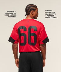 Varsity Oversized T-Shirt Conditioning Red
