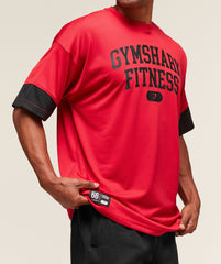 Varsity Oversized T-Shirt Conditioning Red