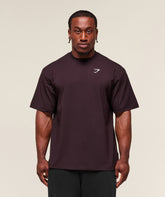 Essential Oversized T-Shirt Plum Brown