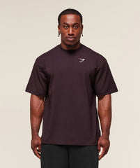 Essential Oversized T-Shirt Plum Brown