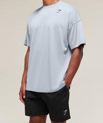 Oversized Performance T-Shirt Metal Purple